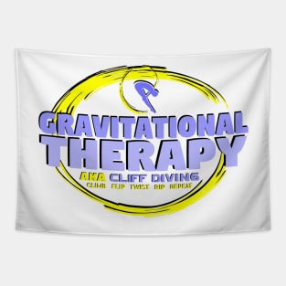 GRAVITATIONAL THERAPY AKA CLIFF DIVING Tapestry