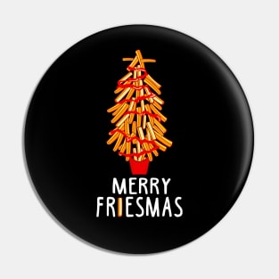 Merry Friesmas. Fries Lover Gift. Pin