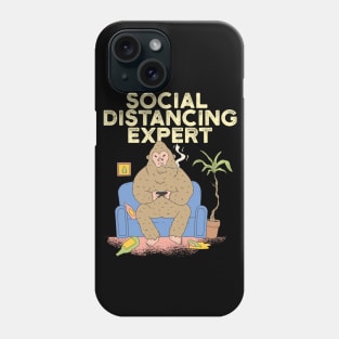 Social Distancing Expert Quarantine Bigfoot Phone Case