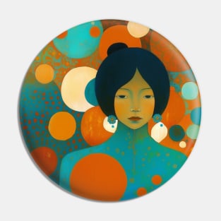 Asian Abstract Pin