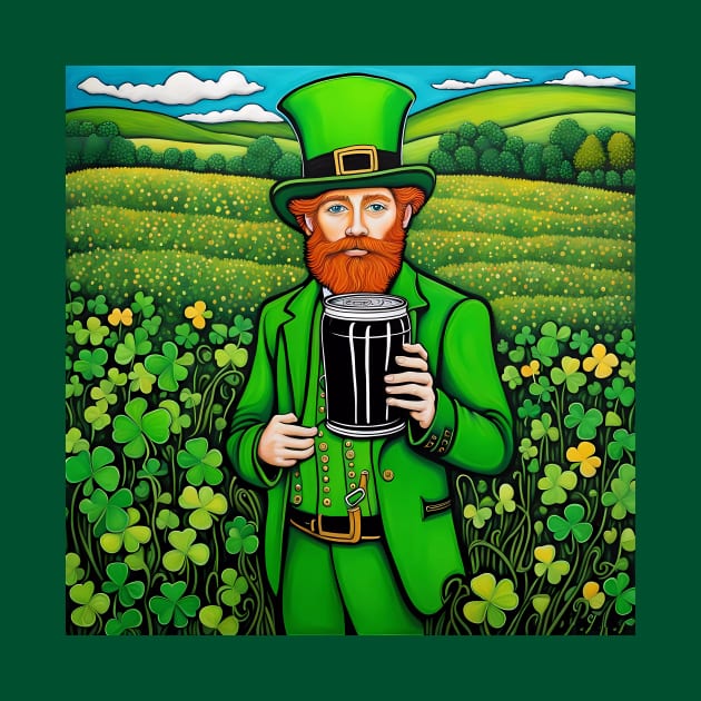 Folk Art Leprechaun by Colin-Bentham