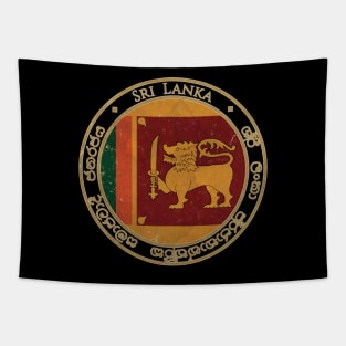 Vintage Democratic Socialist Republic of Sri Lanka Asia Asian Flag Tapestry