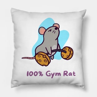 100% Gym Rat Pillow