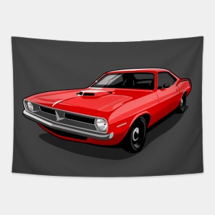 1970 Plymouth Barracuda in Tor Red Tapestry