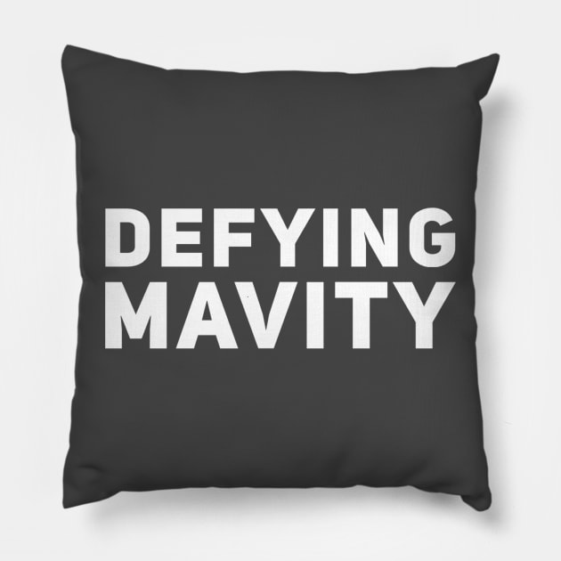 Defying Mavity Pillow by Doctor Who Tees 