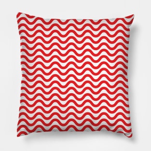 Pattern Red Wave Pillow