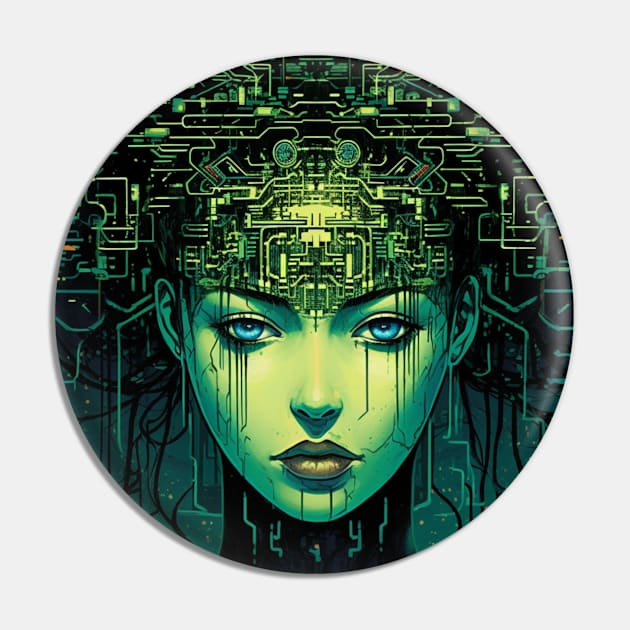 Shodan AI Virus Manga Pin by Nightarcade