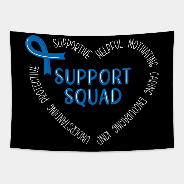 Colon Cancer Support Squad Tapestry by TheBestHumorApparel