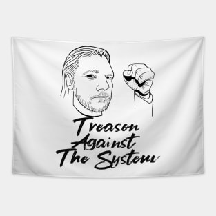 Julian Assange Treason Against The System Tapestry