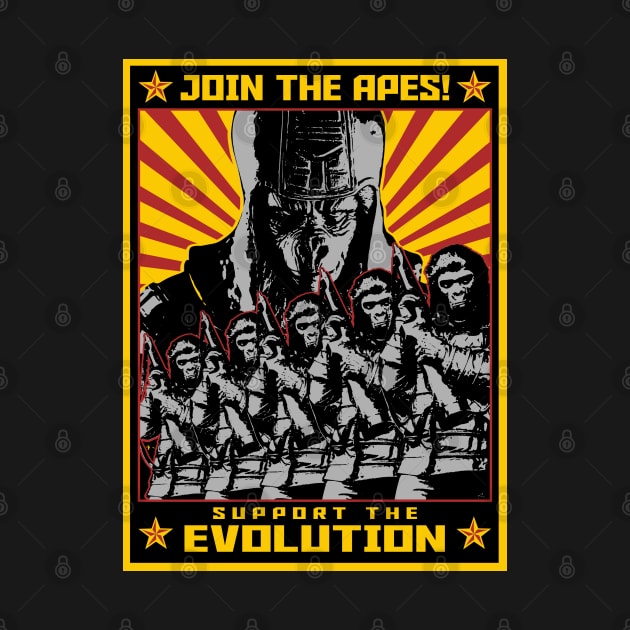 Planet of the Apes propaganda poster - 4.0 by KERZILLA