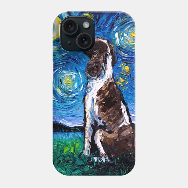 English Springer Spaniel Starry Night Phone Case by sagittariusgallery