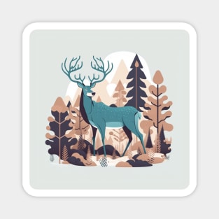 Deer in the Forest Magnet