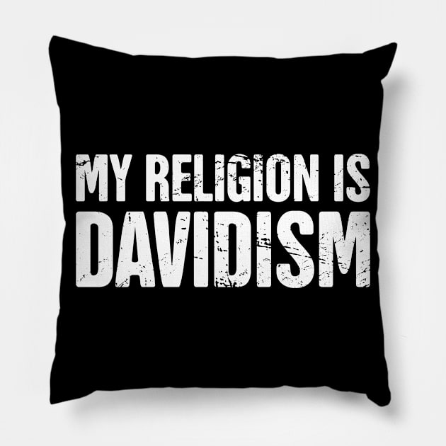 Funny David Name Design Pillow by Wizardmode