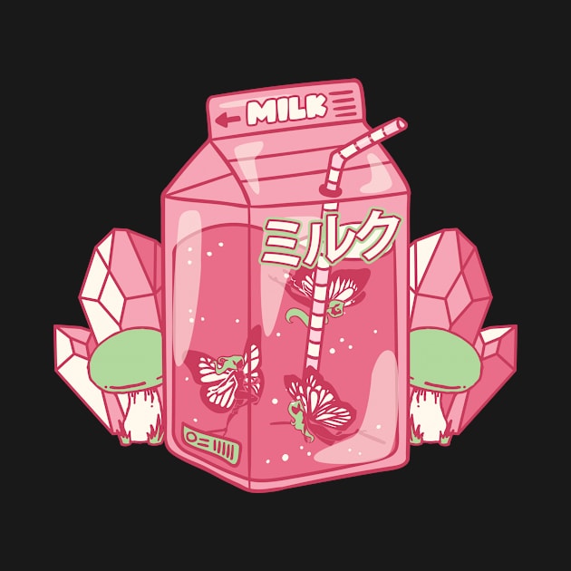 Fairycore Aesthetic Fairy Japanese Milk Carton by Alex21