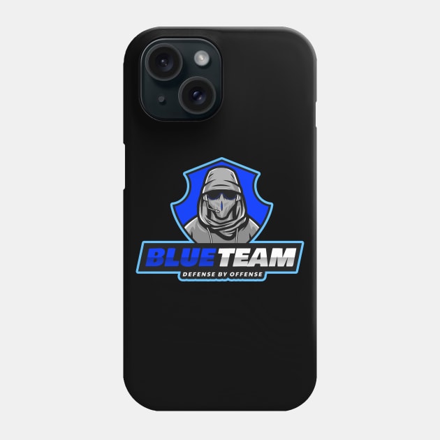 Cyber Security Blue Team - Defense by offense Phone Case by Cyber Club Tees