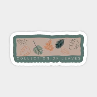 Collection of cute leaves Magnet