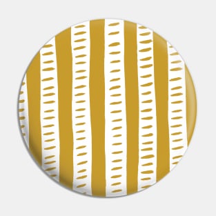 Lines - ochre Pin