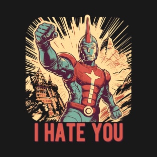 Ultraman Parody Propaganda Retro Style T-Shirt