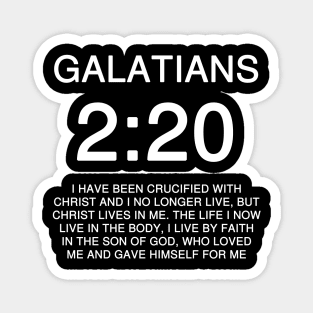 Galatians 2:20 Bible Verse KJV Text Magnet