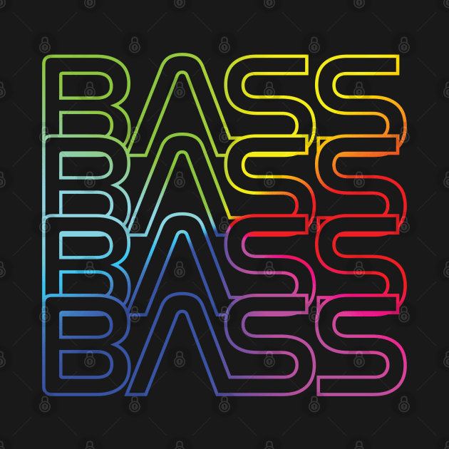 Bass Repeated Text Colorful by nightsworthy