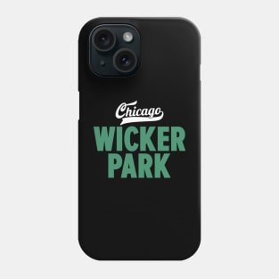 Wicker Park Chicago Minimal Logo Design - Chicago Neighborhood Series Phone Case