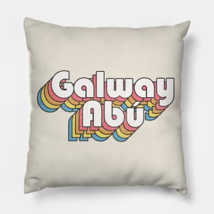 Galway Abú / Retro Faded-Look Irish Design Pillow