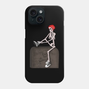 Skeleton Wears His Grey Shoes Phone Case