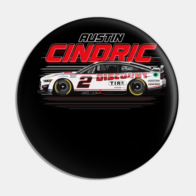 Austin Cindric #2 Mustang Pin by stevenmsparks