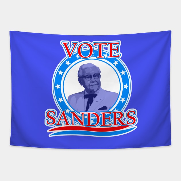 Vote Sanders Tapestry by crowjandesigns