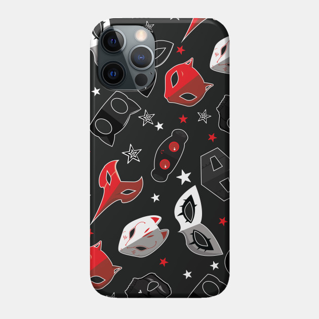 Persona 5 Masks Pattern - Persona 5 - Phone Case