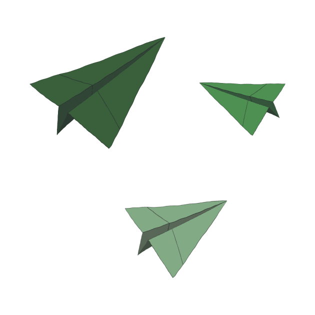 Paper Planes Sticker Pack Forest Green by AlishaMSchil