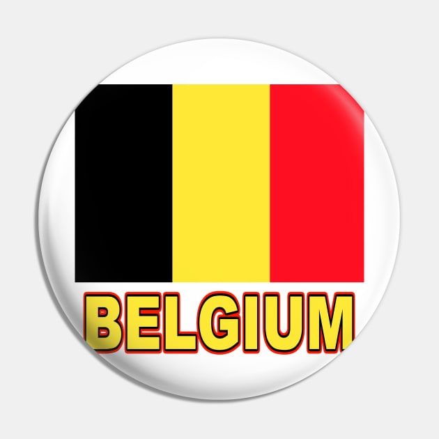 The Pride of Belgium - Belgian Flag Design Pin by Naves