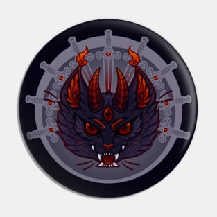 Demon Cat - Endless Lives Pin