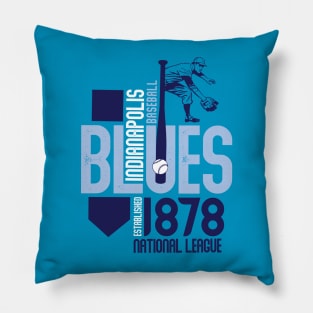 Indianapolis Blues Pillow