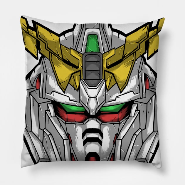 unicorn gundam Pillow by Amartwork