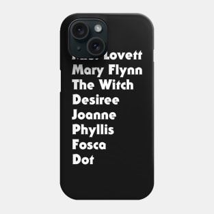 Sondheim's Leading Ladies - White Phone Case