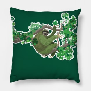 Shamrock Sloth Pillow