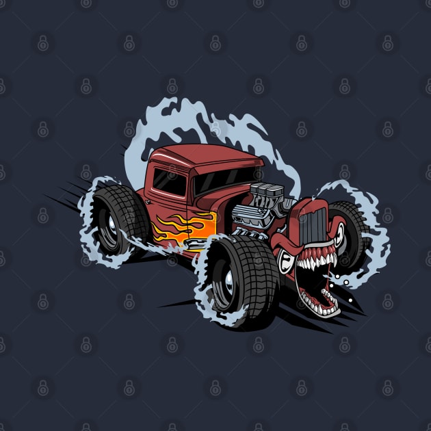 Hot road monster car by beanbeardy