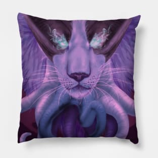 Lovecraft Lion [Purple Version] Pillow