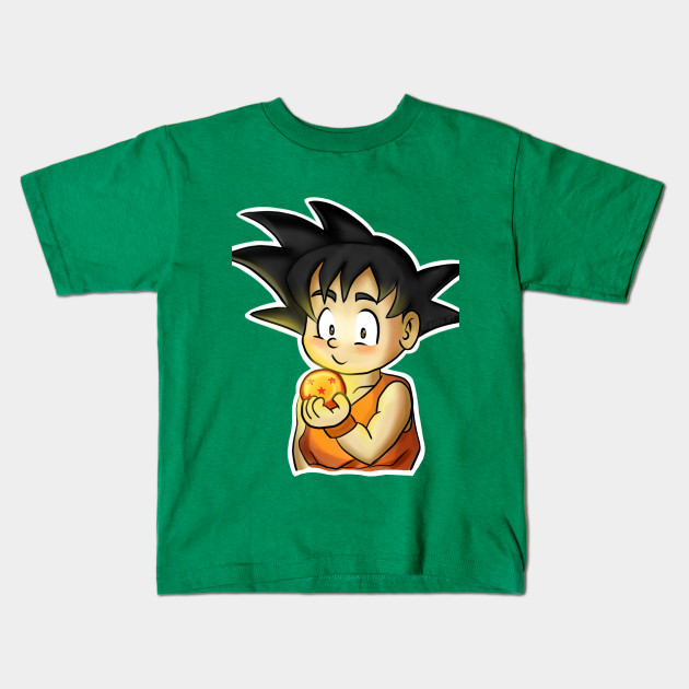 Cute Goku Holding Dragon Ball Cute Goku Kids T Shirt Teepublic