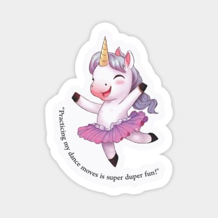 Unicorn Ballerina Magnet