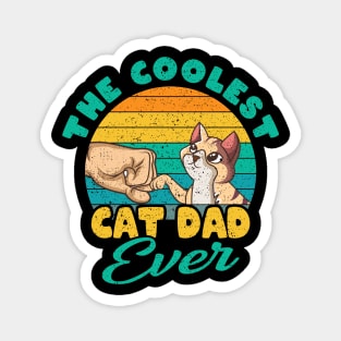 The Coolest Cat Dad Ever Cats Dad Gift Magnet