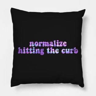 Normalize Hitting The Curb Bumper Pillow