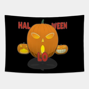 Halloween Pumpkins Tapestry