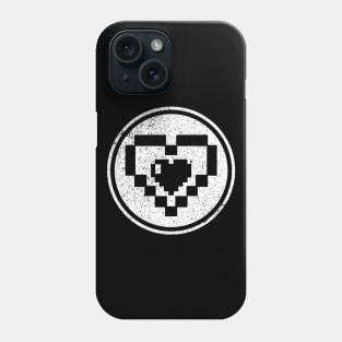 8 Bit Heart Old School Gamer Phone Case