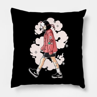 Japanese Chillhop Walk Pillow