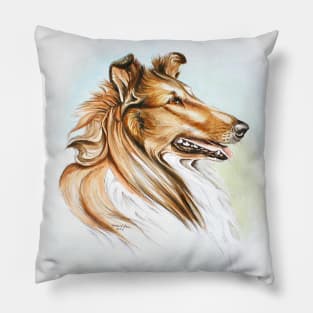 Sable Rough Collie Pillow