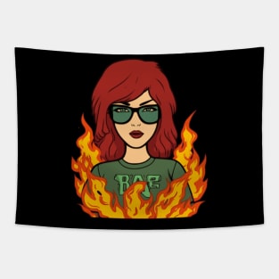 Daria on Fire Tapestry