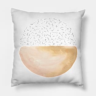 Pastel watercolor circle Pillow