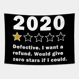 Funny 2020 1 star review | Very bad | Social Distancing Tapestry